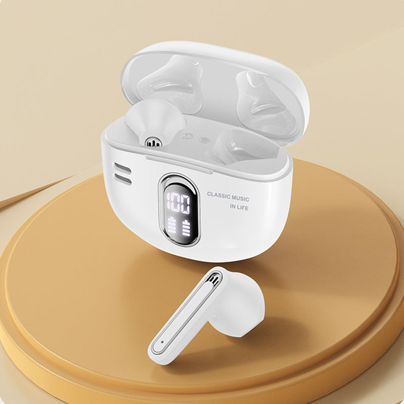 Y18 Retro TWS Earbuds Bluetooth Headset IP54 vodotěsná sluchátka s digitálním displejem Y18 Retro TWS Earbuds Bluetooth Headset IP54 vodotěsná sluchátka s digitálním displejem